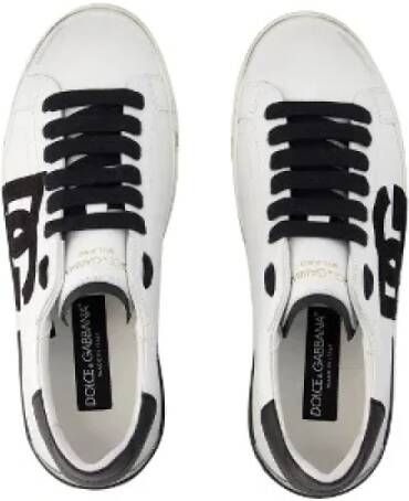 Dolce & Gabbana Leather sneakers White Dames