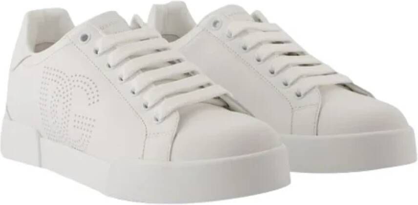 Dolce & Gabbana Leather sneakers White Dames