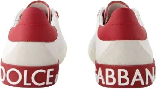 Dolce & Gabbana Leather sneakers White Dames