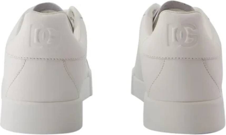 Dolce & Gabbana Leather sneakers White Dames