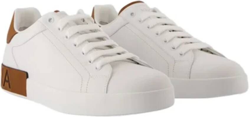 Dolce & Gabbana Leather sneakers White Dames