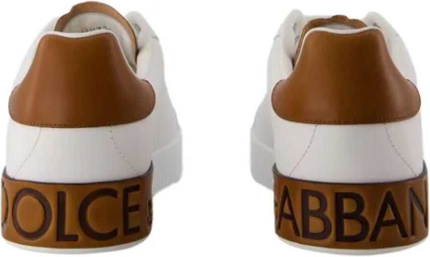 Dolce & Gabbana Leather sneakers White Dames