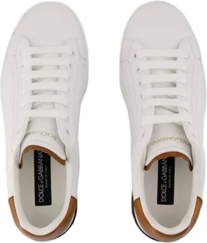 Dolce & Gabbana Leather sneakers White Dames