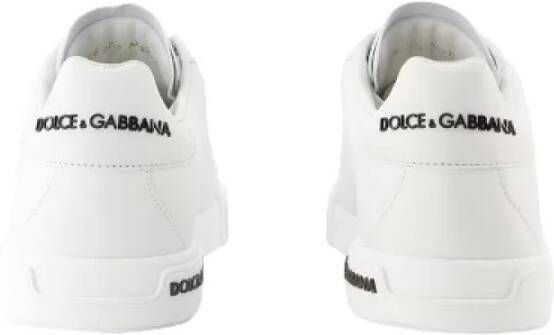 Dolce & Gabbana Leather sneakers White Heren