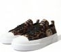 Dolce & Gabbana Leopard Canvas Casual Sneakers Schoenen Brown Heren - Thumbnail 3