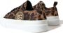 Dolce & Gabbana Leopard Canvas Casual Sneakers Schoenen Brown Heren - Thumbnail 4