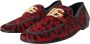 Dolce & Gabbana Leopard Loafers Rood Zwart Formele Heren Schoenen Red Heren - Thumbnail 3