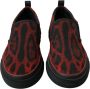 Dolce & Gabbana Rood Zwart Luipaard Loafers Sneakers Schoenen Multicolor Heren - Thumbnail 24