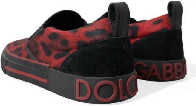 Dolce & Gabbana Leopard Loafers Sneakers Fusion Multicolor Heren