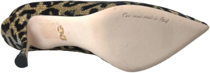 Dolce & Gabbana Leopard Lurex Heels Pumps Schoenen Green Dames