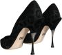 Dolce & Gabbana Leopard Lurex High Heel Pumps Black Dames - Thumbnail 4