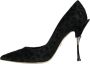 Dolce & Gabbana Leopard Lurex High Heel Pumps Black Dames - Thumbnail 5