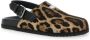 Dolce & Gabbana Leopard Motief Bruine Sandalen met Logo Brown Heren - Thumbnail 2