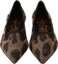 Dolce & Gabbana Leopard Platte Ballerina Ballerinas Brown Dames - Thumbnail 5