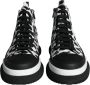 Dolce & Gabbana Leopard Print High Top Sneakers Black Heren - Thumbnail 2