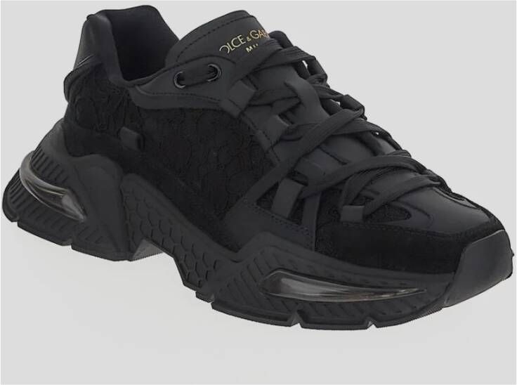 Dolce & Gabbana Leren Airmaster Sneaker Black Dames