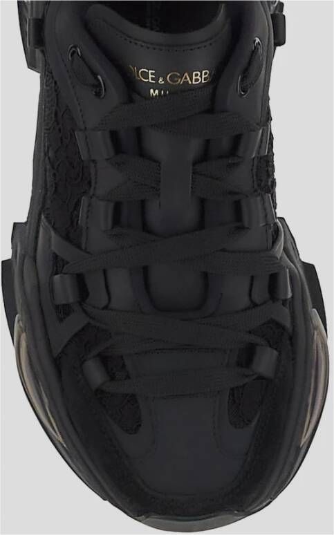 Dolce & Gabbana Leren Airmaster Sneaker Black Dames