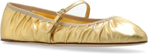 Dolce & Gabbana Leren Ballerina's Yellow Dames