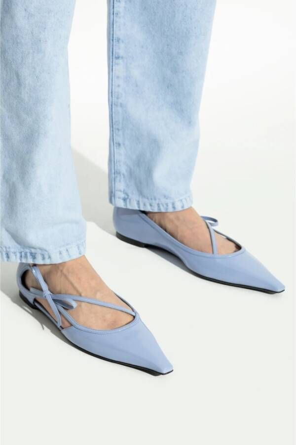 Dolce & Gabbana Leren balletflats Blue Dames