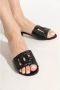 Dolce & Gabbana Leren hoge hakken slides Black Dames - Thumbnail 2