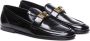 Dolce & Gabbana Leren Loafers met Gouden Logo Detail Black Heren - Thumbnail 2