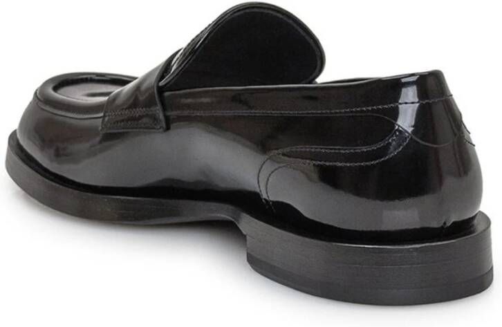 Dolce & Gabbana Leren Loafers met Patent Effect Black Heren