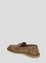 Dolce & Gabbana Leren Logo Loafer Brown Heren - Thumbnail 3