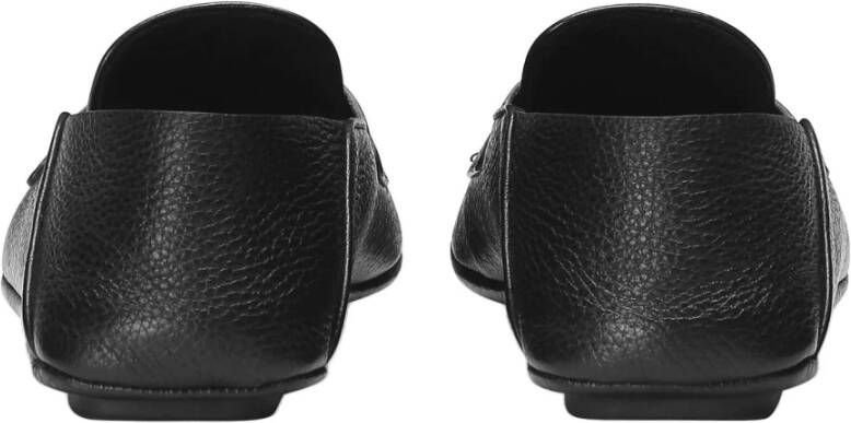 Dolce & Gabbana Leren Logo Loafers Black Heren