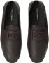 Dolce & Gabbana Platte Schoenen DG Driver Stijl Brown Heren - Thumbnail 10