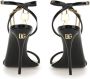 Dolce & Gabbana Leren sandaal met ketting en bedel Black Dames - Thumbnail 3