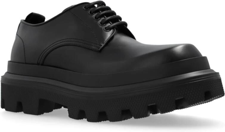 Dolce & Gabbana Leren schoenen Black Heren