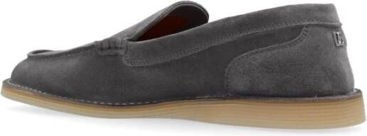 Dolce & Gabbana Leren schoenen Gray Heren