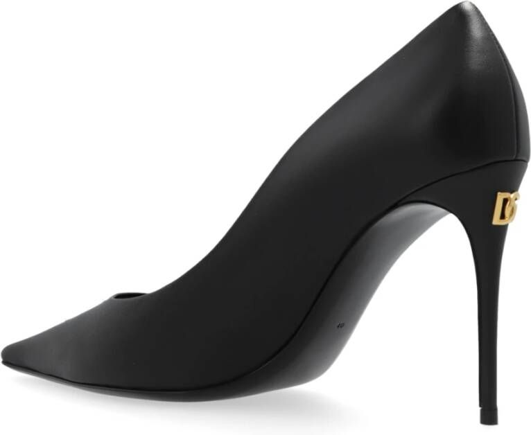 Dolce & Gabbana Leren schoenen met hak Black Dames