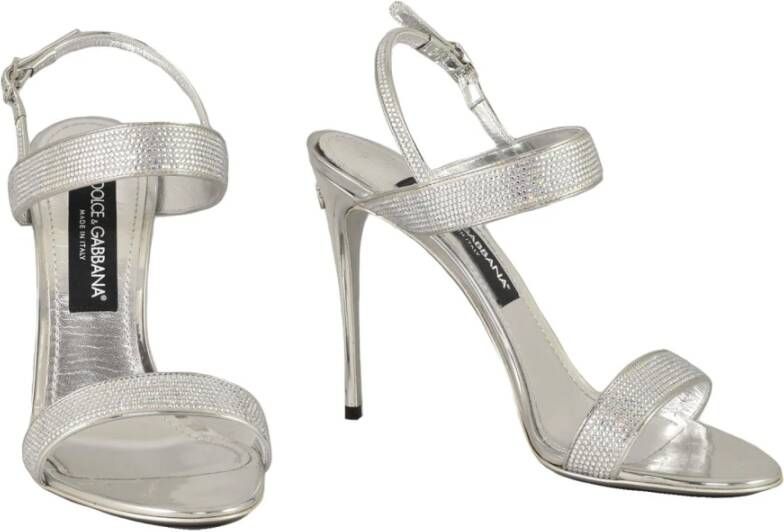 Dolce & Gabbana Leren schoenen met rubberen zool Gray Dames