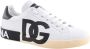 Dolce & Gabbana Leren Sneakers met Monogram White Heren - Thumbnail 3