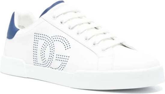 Dolce & Gabbana Leren sneakers voor heren White Heren