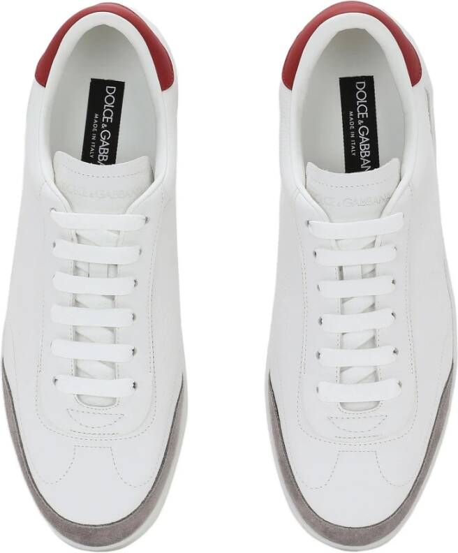 Dolce & Gabbana Leren Sneakers White Heren