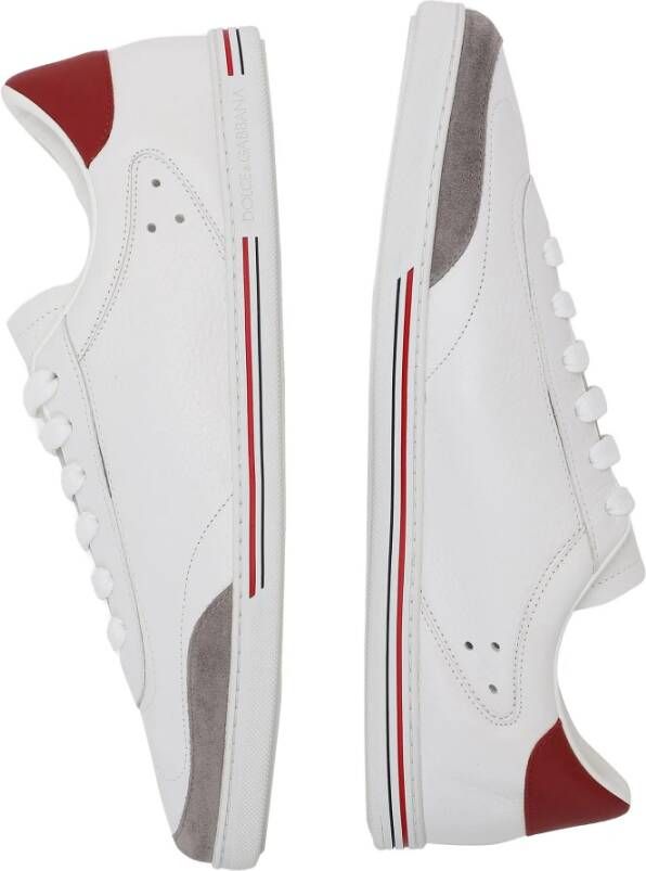 Dolce & Gabbana Leren Sneakers White Heren