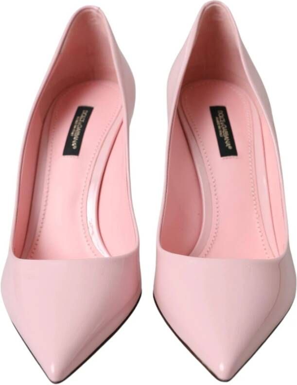 Dolce & Gabbana Lichtroze Lakleren Stiletto Pumps Pink Dames