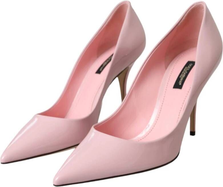 Dolce & Gabbana Lichtroze Lakleren Stiletto Pumps Pink Dames