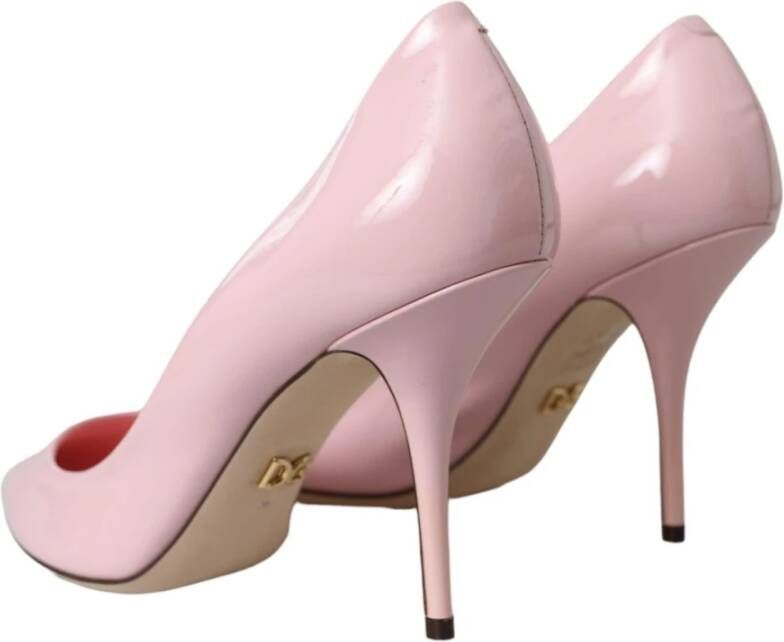 Dolce & Gabbana Lichtroze Lakleren Stiletto Pumps Pink Dames