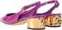 Dolce & Gabbana Lila Leren Pumps met Bandje Purple Dames - Thumbnail 6