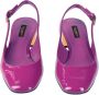 Dolce & Gabbana Lila Leren Pumps met Bandje Purple Dames - Thumbnail 8