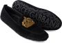 Dolce & Gabbana Zwarte leren kristallen kroon loafers Black Heren - Thumbnail 3