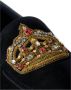 Dolce & Gabbana Zwarte leren kristallen kroon loafers Black Heren - Thumbnail 7