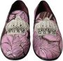 Dolce & Gabbana Bloemen Crystal Loafers Met Print Versieringen - Thumbnail 3