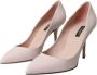 Dolce & Gabbana Roze Leren Hakken Pumps Schoenen Pink Dames - Thumbnail 3