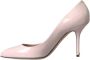 Dolce & Gabbana Roze Leren Hakken Pumps Schoenen Pink Dames - Thumbnail 5