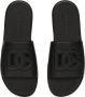 Dolce & Gabbana Gestikte leren slides met uitgesneden details Black Heren - Thumbnail 19