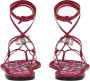 Dolce & Gabbana Logo DG Leren Sandalen Pink Dames - Thumbnail 3